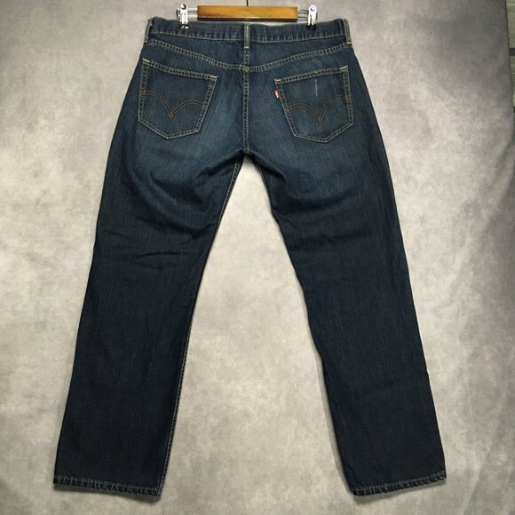 Levis Mens 559‎ Relaxed Straight Fit Blue Jeans size 36x32 Cotton Denim Pants - Picture 4 of 14